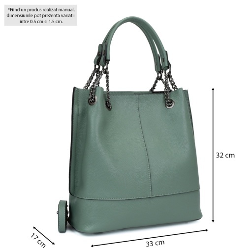 Poseta Piele Lucia - MENTA - Img 5