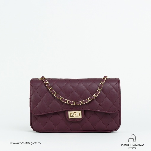 Poseta Piele Mini Ruby - BORDO - Img 2