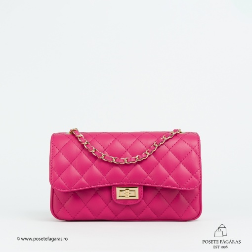 Poseta Piele Mini Ruby - FUCSIA - Img 2