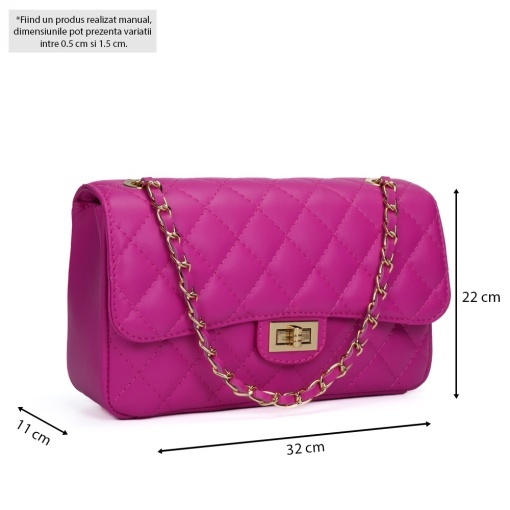 Poseta Piele Ruby - FUCSIA - Img 5