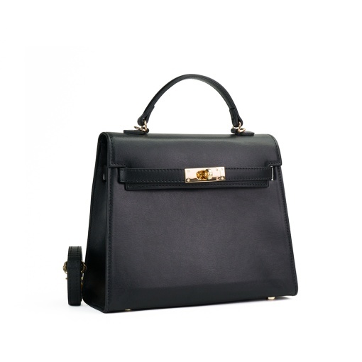Poseta Piele Thea Slim Mini - NEGRU