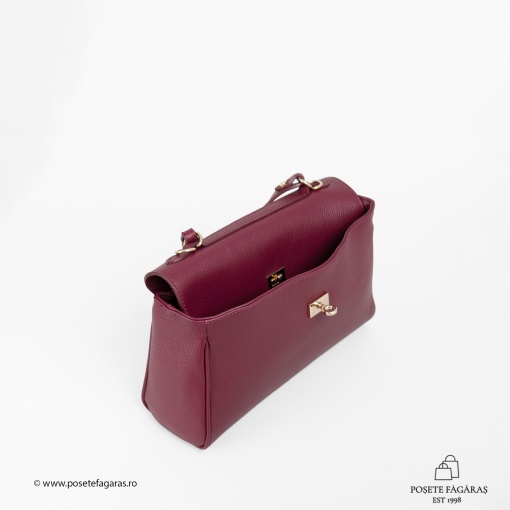 Poseta Piele Victoria - BORDO - Img 4
