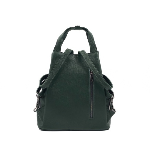 Rucsac Piele Charlene - VERDE INCHIS - Img 2