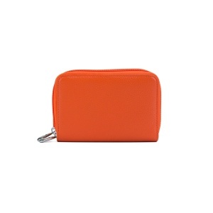 Portofel Piele Mini Alina - PORTOCALIU
