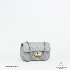 Poseta Piele Baby Ruby - GRI