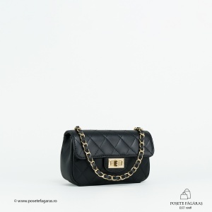 Poseta Piele Baby Ruby - NEGRU