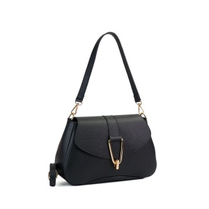 Poseta Piele Emily - NEGRU