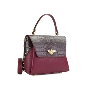 Poseta Piele Eveline - BORDO