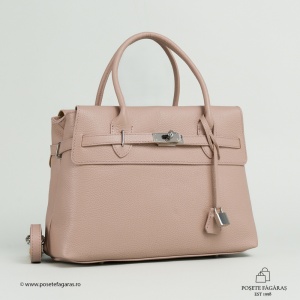 Poseta Piele Lelia - ROZ-PUDRA