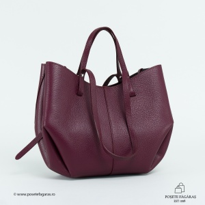 Poseta Piele Mirai - BORDO