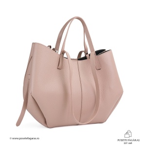 Poseta Piele Mirai - ROZ-PUDRA