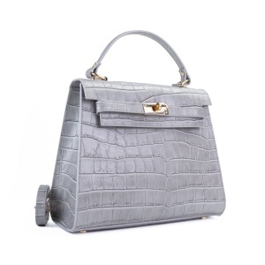 Poseta Piele Teresa - CROCO-GRI