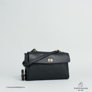 Poseta Piele Victoria - NEGRU