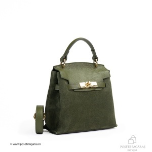 Poseta Teresa Baby - Piele Intoarsa KAKI