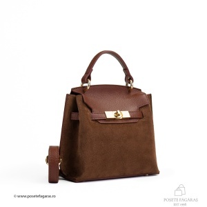 Poseta Teresa Baby - Piele Intoarsa MARO