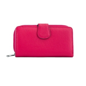 Portofel Piele Simina - FUCSIA