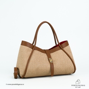 Poseta Lima - Piele & Rafie - CONIAC