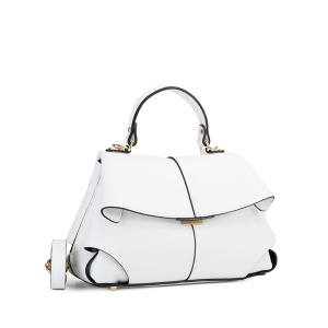 Poseta Piele Amelie - ALB-SIMPLU