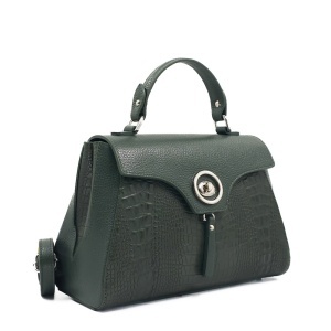 Poseta Piele Antonina - VERDE