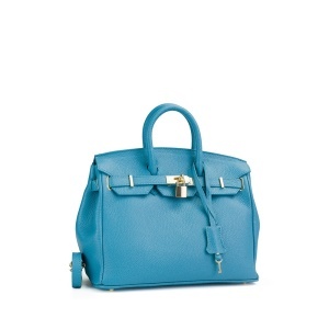 Poseta Piele Baby Edith - ALBASTRU