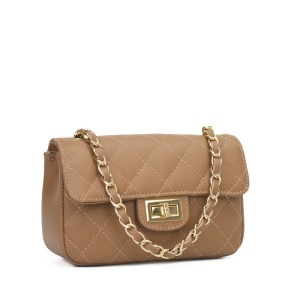 Poseta Piele Baby Ruby - CREM-INCHIS