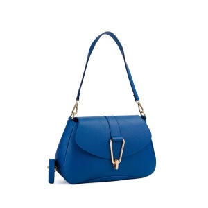 Poseta Piele Emily - ALBASTRU