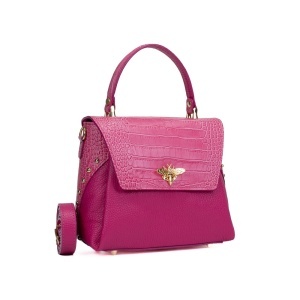 Poseta Piele Eveline - FUCSIA