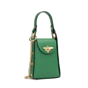 Poseta Piele Lia - VERDE
