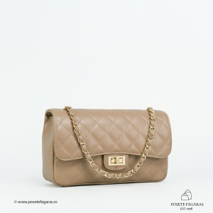 Poseta Piele Mini Ruby - CREM