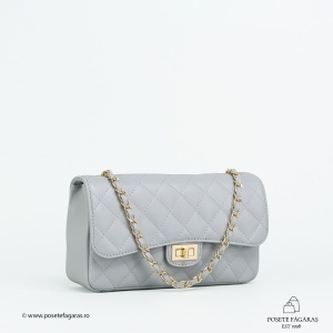 Poseta Piele Mini Ruby - GRI