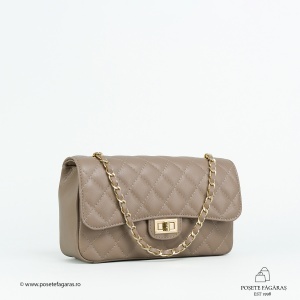 Poseta Piele Mini Ruby - TAUPE