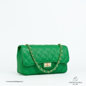Poseta Piele Mini Ruby - VERDE