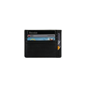 Portcard Piele Terry - NEGRU