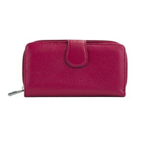 Portofel Piele Simina - FUCSIA-INCHIS