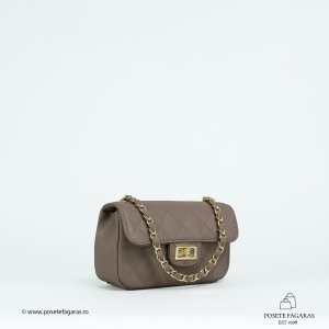 Poseta Piele Baby Ruby - TAUPE