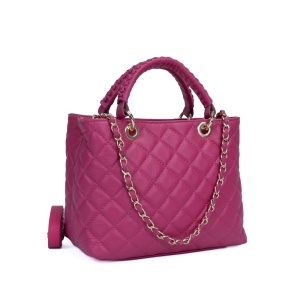Poseta Piele Mini Georgie - FUCSIA
