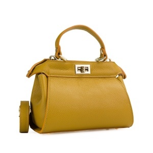 Poseta Piele Mini Otilia - MUSTAR