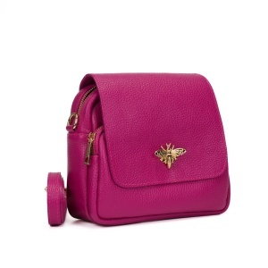 Poseta Piele Simone - FUCSIA