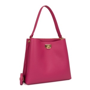 Poseta Piele Stephanie - FUCSIA