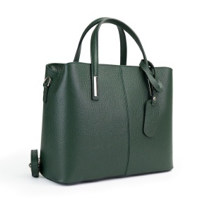 Poseta Piele Emanuelle - VERDE INCHIS