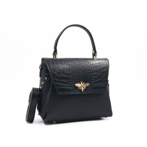 Poseta Piele Eveline - NEGRU