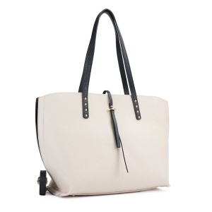 Poseta Piele Isabelle - BEJ-NEGRU