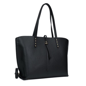 Poseta Piele Isabelle - NEGRU