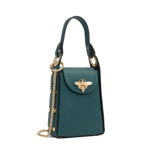 Poseta Piele Lia - VERDE SMARALD