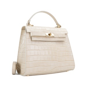 Poseta Piele Teresa - CROCO-BEJ