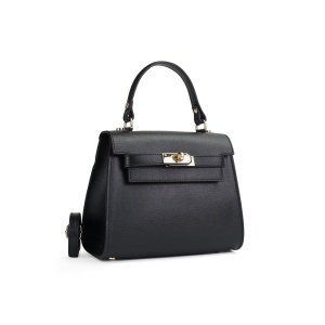 Poseta Piele Thea Safiano - NEGRU