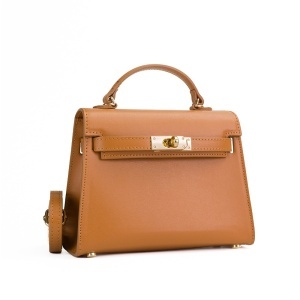 Poseta Piele Thea Slim Mini - CAMEL
