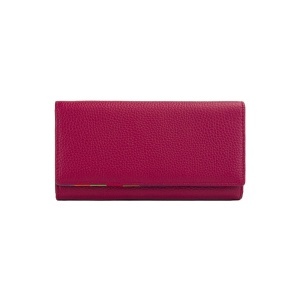 Portofel Piele Reea - FUCSIA-INCHIS