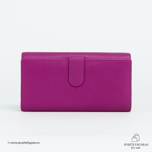 Portofel Piele Sandra - FUCSIA