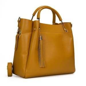 Poseta Piele Bryna - MUSTAR